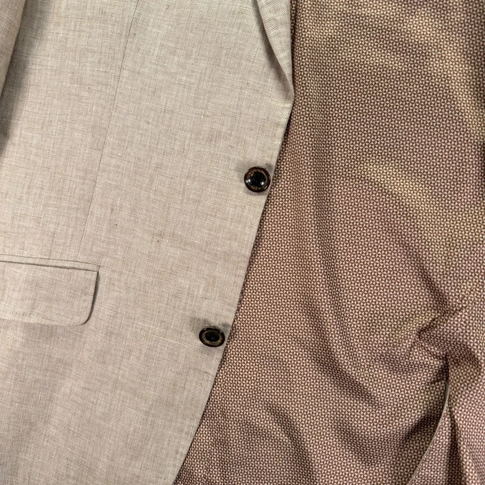 Baird McNutt Murano Linen Suit Blazer Jacket Large Trousers 36x28 Classic Fit
